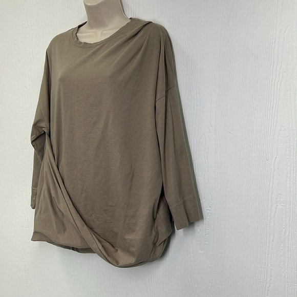 Free People - Dallas Ground Coriander Long Sleeve Twisted Tunic Blouse Small - Picture 5 of 10
